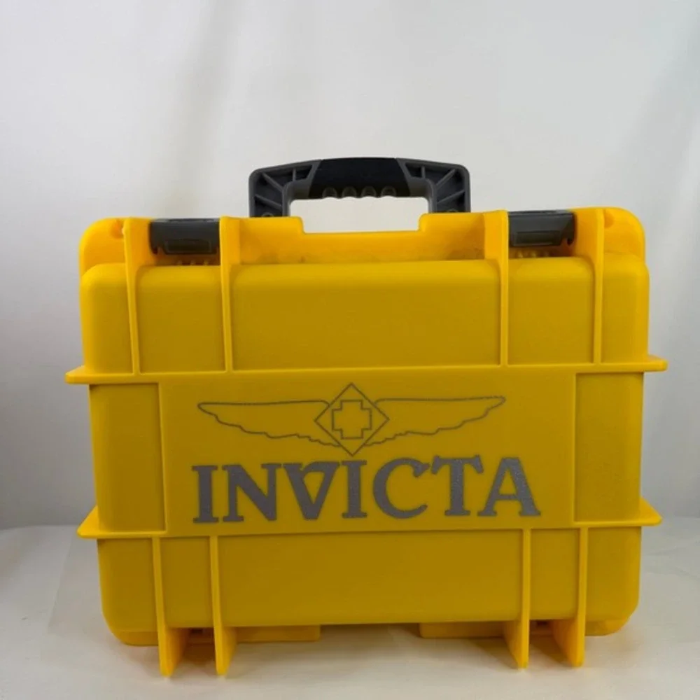 Invicta 8-Slot Impact Yellow Dive Collector Waterproof‎ Watch Case